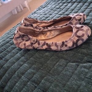 Coach Monogram Ballet Flats
